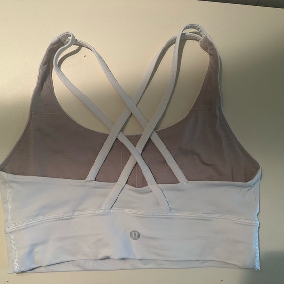 lululemon energy longline bra, white, size 6, never worn (new) - Picture 2 of 3